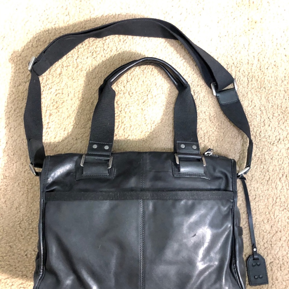 Diesel leather tote bag ( unisex)
